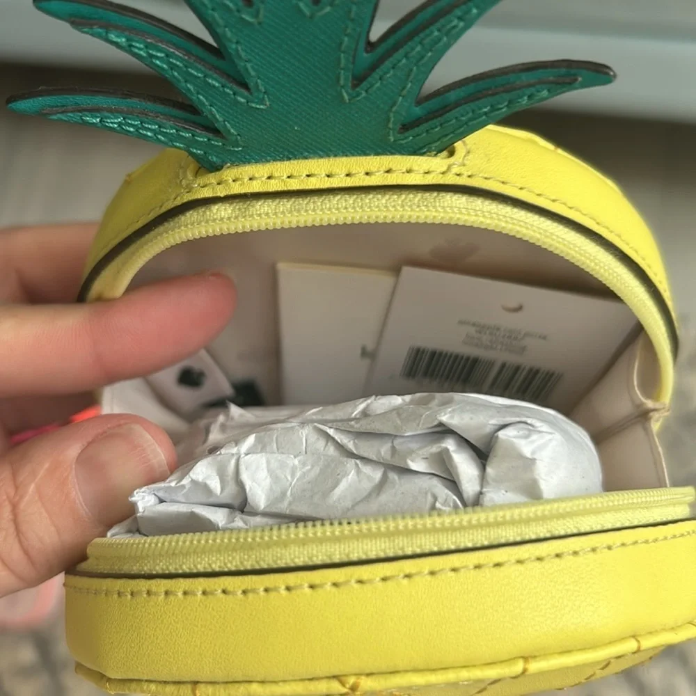 NWT Kate Spade pineapple coin pouch